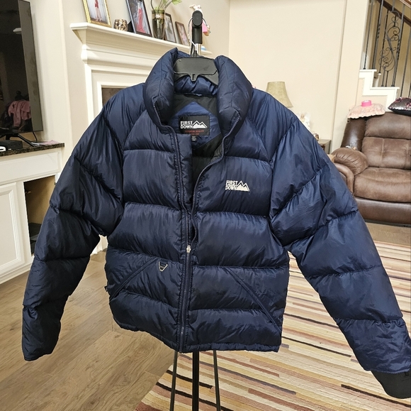 First DownDuck Down 90s Full Zip Puffy puffer SUPERIOR Quality M/M - Picture 2 of 16